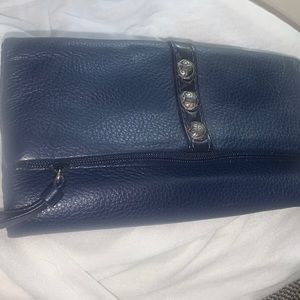 BRIGHTON Navy Blue Leather Long Wallet. GREAT BUY!!
